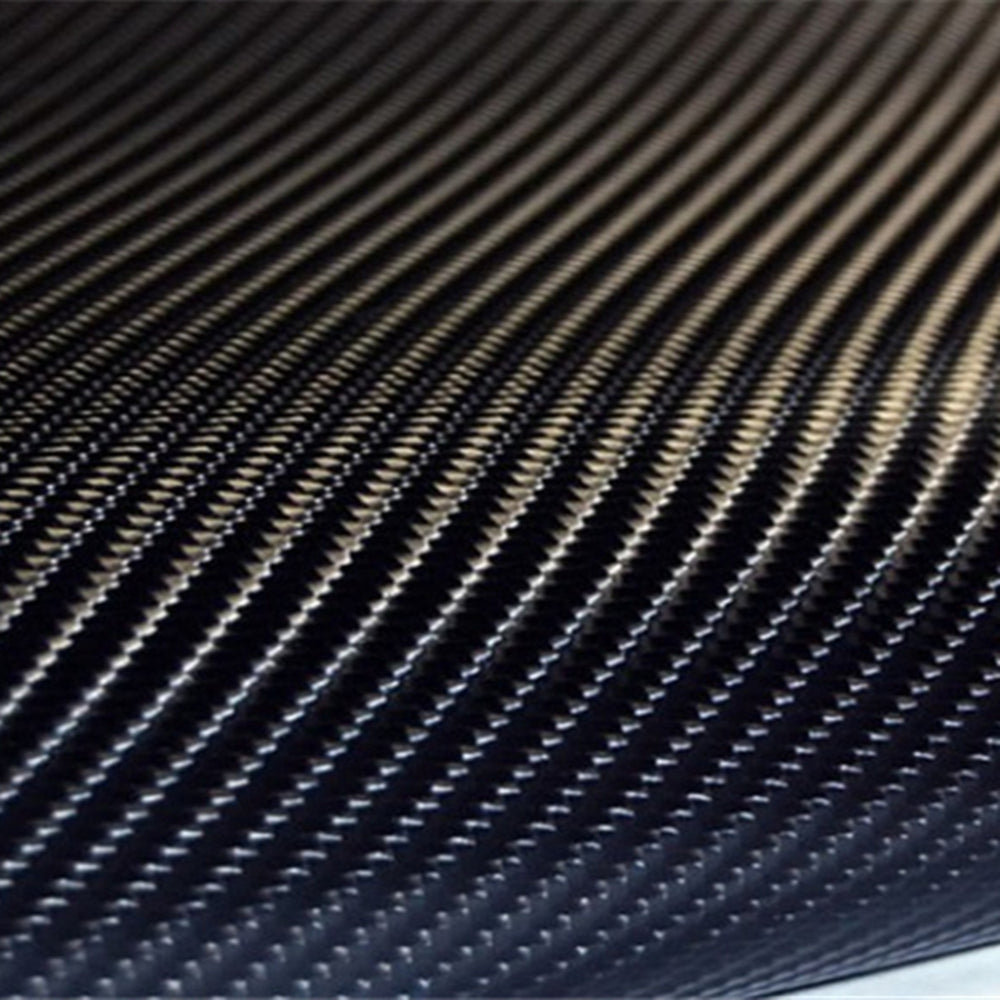 DIYAH 4D Black Carbon Fiber Vinyl Wrap – Air Release Bubble-Free Film Roll + Free Hand Tool