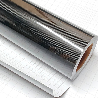 DIYAH 5D High Gloss Black Carbon Fiber Vinyl Wrap Film, Bubble-Free