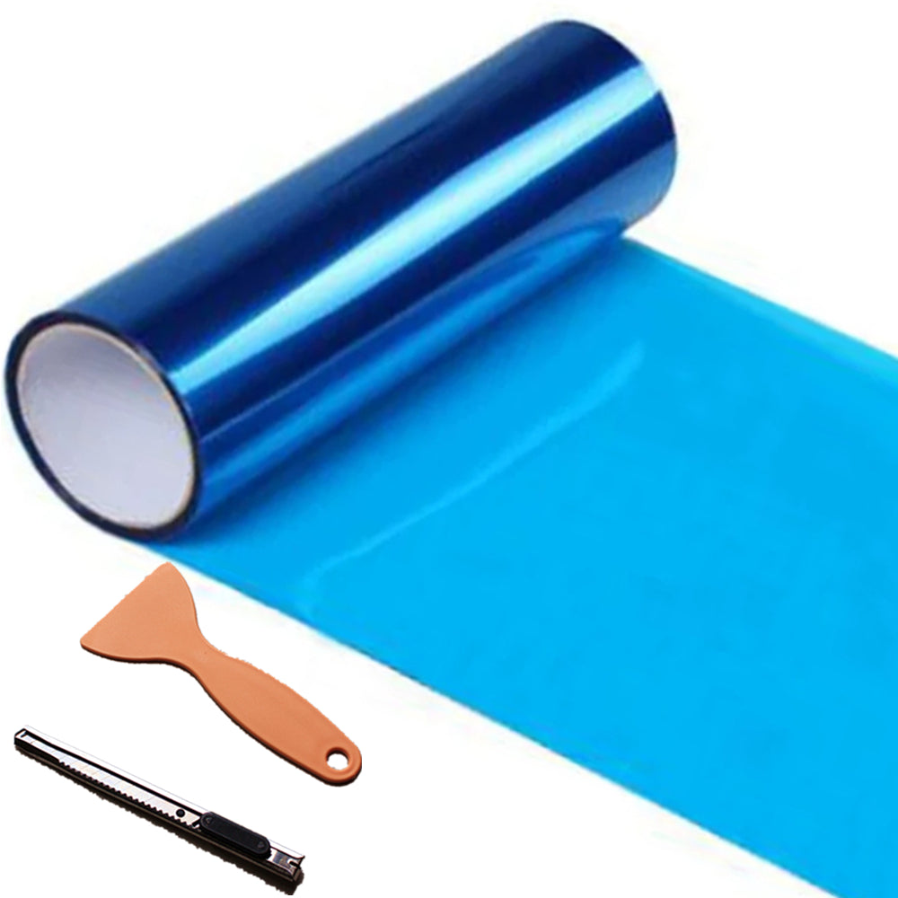 DIYAH Dark Blue Vinyl Wrap Tint Film for Headlights & Tail Lights + Tools