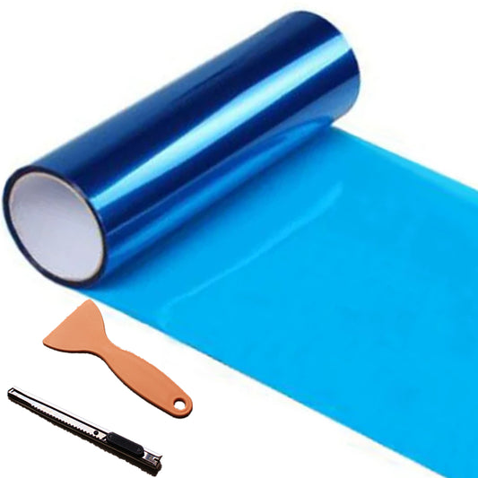 DIYAH Dark Blue Vinyl Wrap Tint Film for Headlights & Tail Lights + Tools