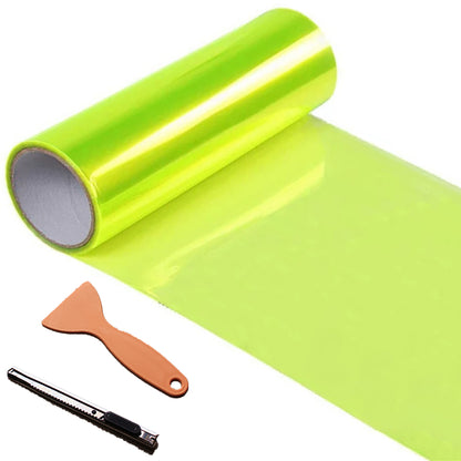 DIYAH Fluorescence Yellow Wrap Tint Film for Headlights & Tail Lights + Tools