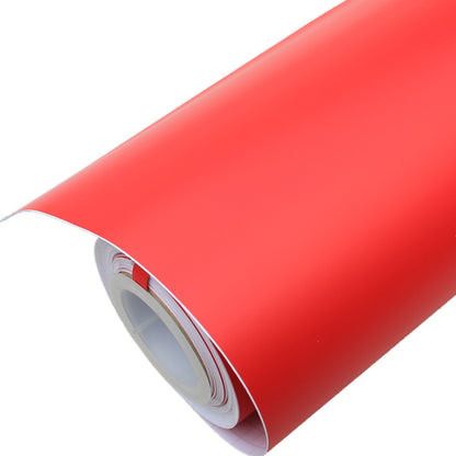 DIYAH Matte Red Vinyl Car Wrap - Air Release & Bubble-Free Film