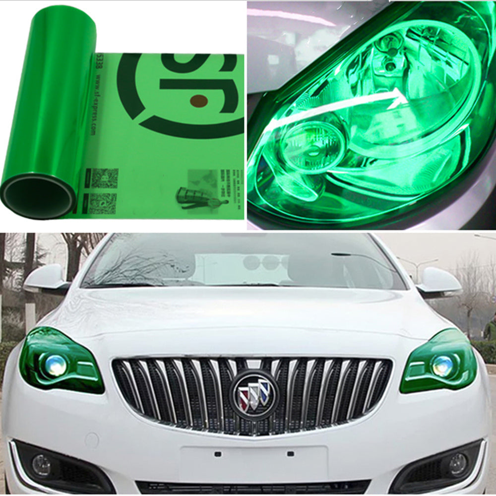 DIYAH Green Wrap Tint Film for Headlights & Tail Lights
