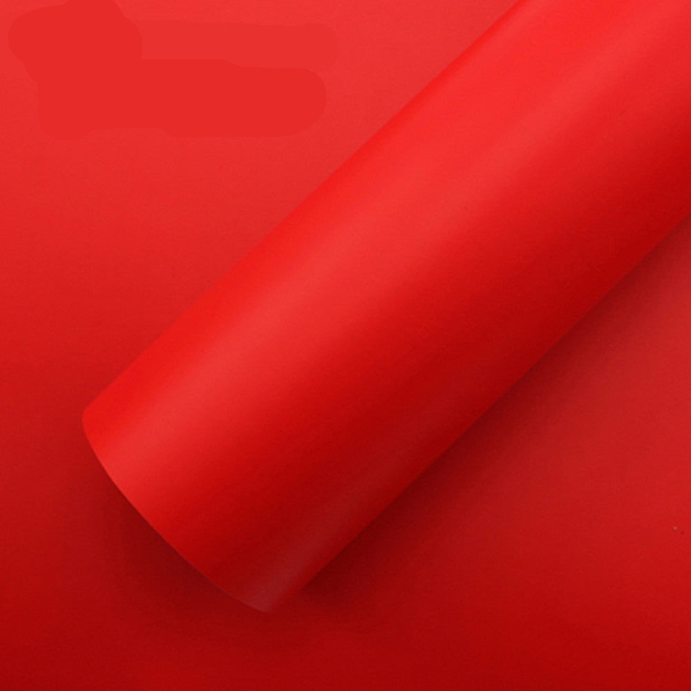 DIYAH Matte Red Vinyl Car Wrap - Air Release & Bubble-Free Film