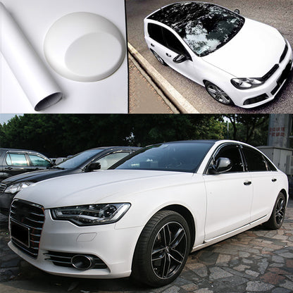 DIYAH Matte White Vinyl Car Wrap - Air Release & Bubble-Free Film