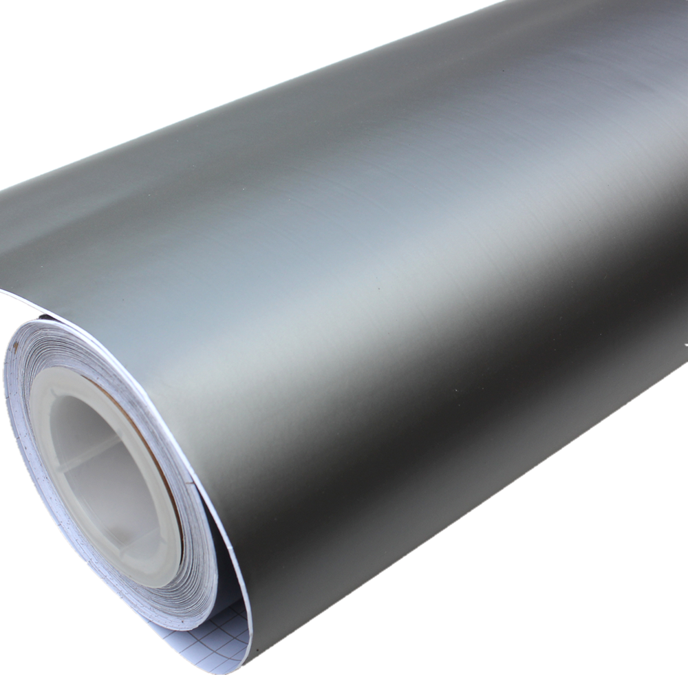DIYAH Matte Gray Vinyl Car Wrap - Air Release & Bubble-Free Film