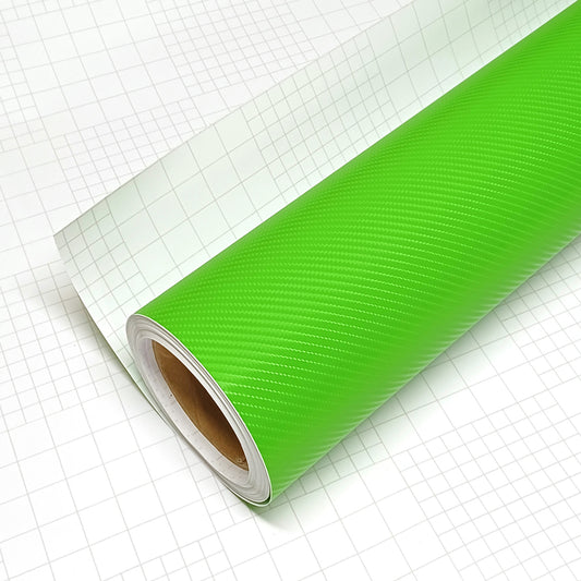 DIYAH 4D Green Carbon Fiber Vinyl Wrap – Air Release Bubble-Free Film Roll