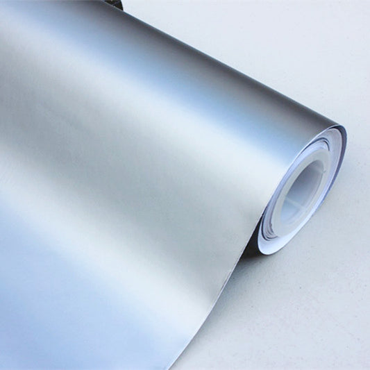 DIYAH Matte Silver Vinyl Car Wrap - Air Release & Bubble-Free Film