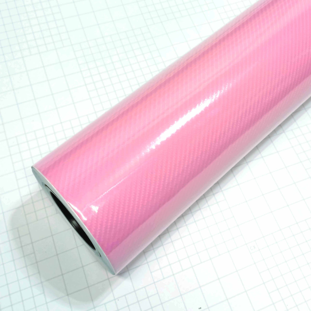DIYAH 6D High Gloss Pink Carbon Fiber Vinyl Wrap Film, Bubble-Free