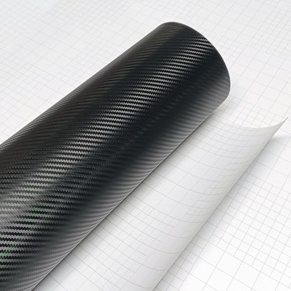 DIYAH 3D Black Carbon Fiber Vinyl Wrap – 5FT Twill Weave Film Roll for Cars, DIY & Decals