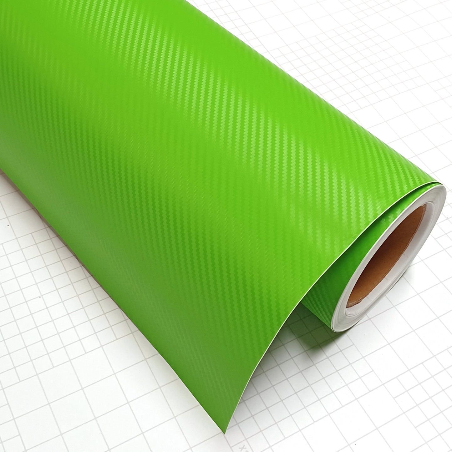 DIYAH 3D Green Carbon Fiber Vinyl Wrap – Twill Weave Film Roll for Cars, DIY & Decals