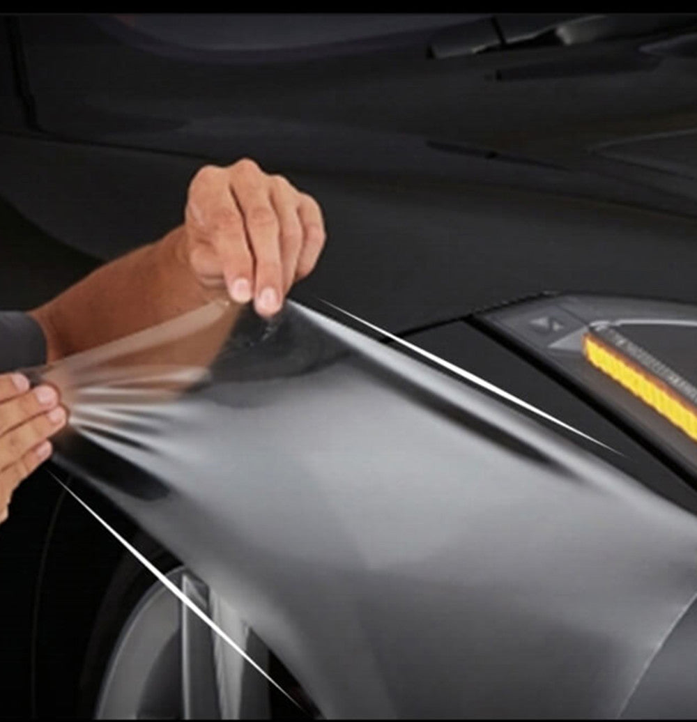 DIYAH Extra Thick Clear Paint Protection Film | Heavy-Duty Transparent Car Wrap + Free Hand Tool