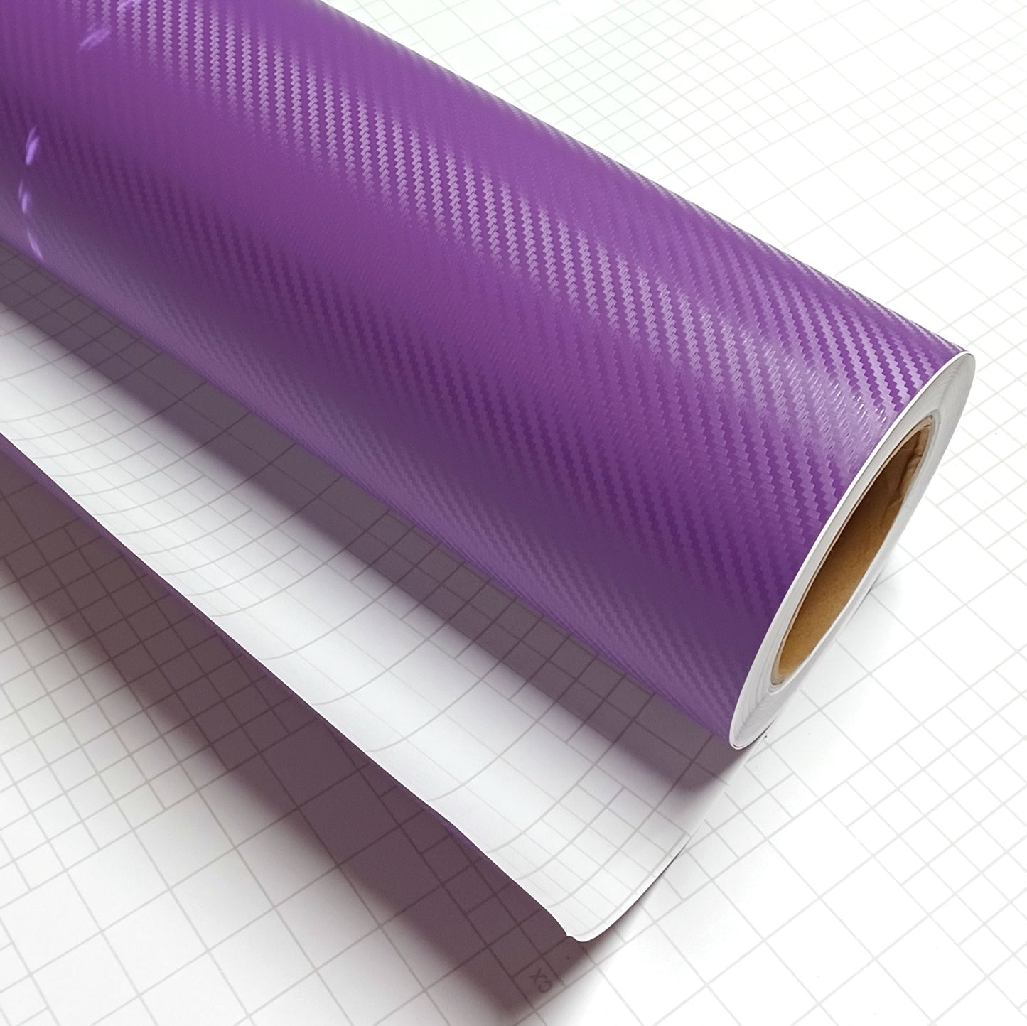 DIYAH 3D Purple Carbon Fiber Vinyl Wrap – Twill Weave Film Roll + Free Hand Tool