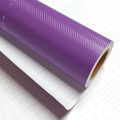 DIYAH 3D Purple Carbon Fiber Vinyl Wrap – Twill Weave Film Roll + Free Hand Tool