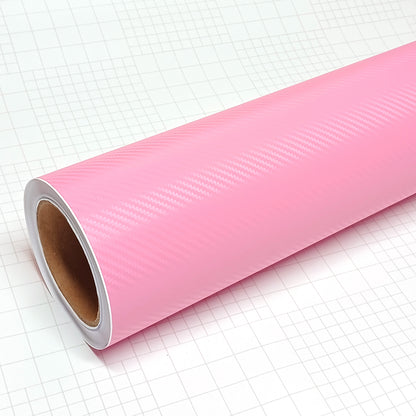DIYAH 3D Pink Carbon Fiber Vinyl Wrap – Twill Weave Film Roll for Cars, DIY & Decals