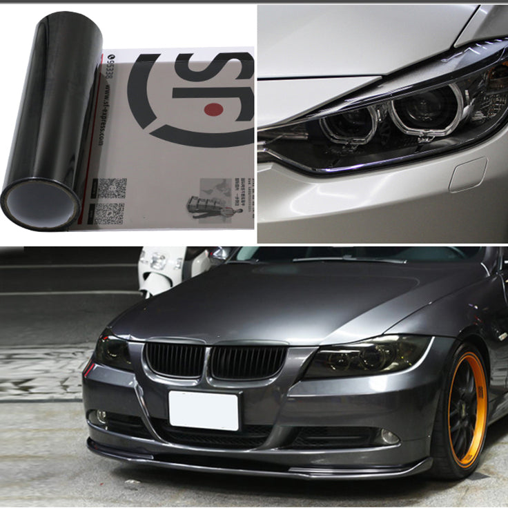DIYAH Light Black Vinyl Wrap Tint Film for Headlights & Tail Lights