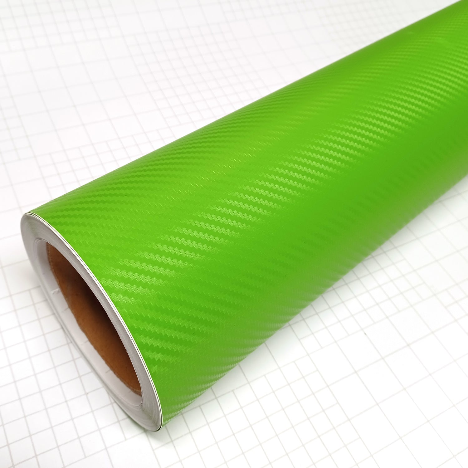 DIYAH 3D Green Carbon Fiber Vinyl Wrap – Twill Weave Film Roll for Cars, DIY & Decals