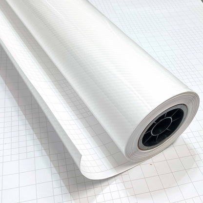 DIYAH 6D High Gloss White Carbon Fiber Vinyl Wrap Film, Bubble-Free