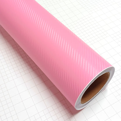 DIYAH 3D Pink Carbon Fiber Vinyl Wrap – Twill Weave Film Roll + Free Hand Tool