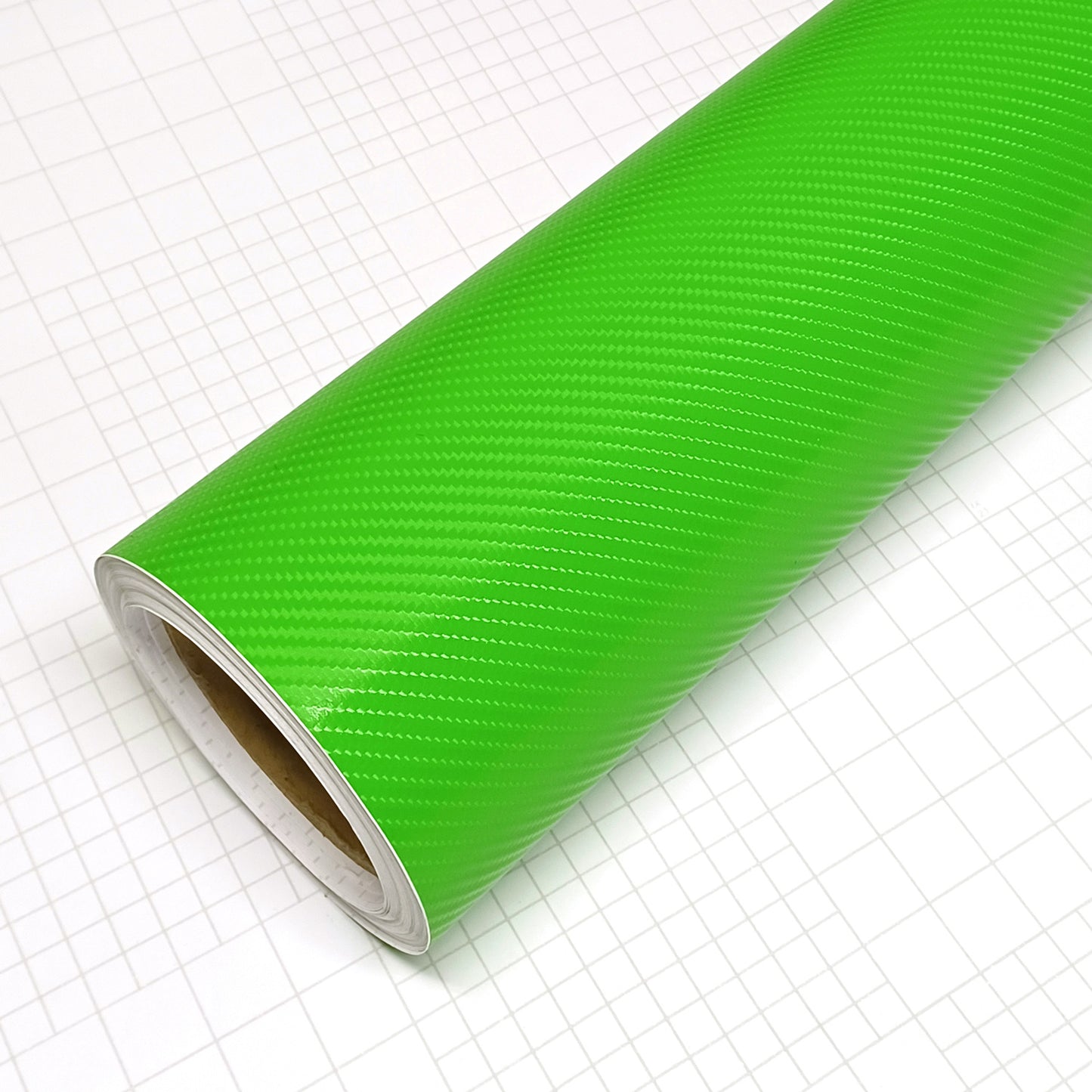 DIYAH 4D Green Carbon Fiber Vinyl Wrap – Air Release Bubble-Free Film Roll + Free Hand Tool