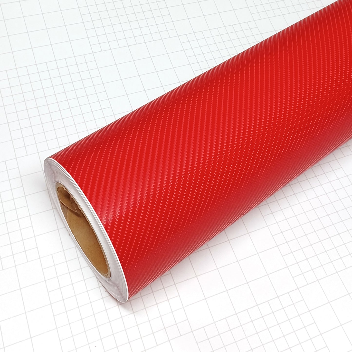 DIYAH 4D Red Carbon Fiber Vinyl Wrap – Air Release Bubble-Free Film Roll + Free Hand Tool