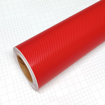 DIYAH 4D Red Carbon Fiber Vinyl Wrap – Air Release Bubble-Free Film Roll + Free Hand Tool