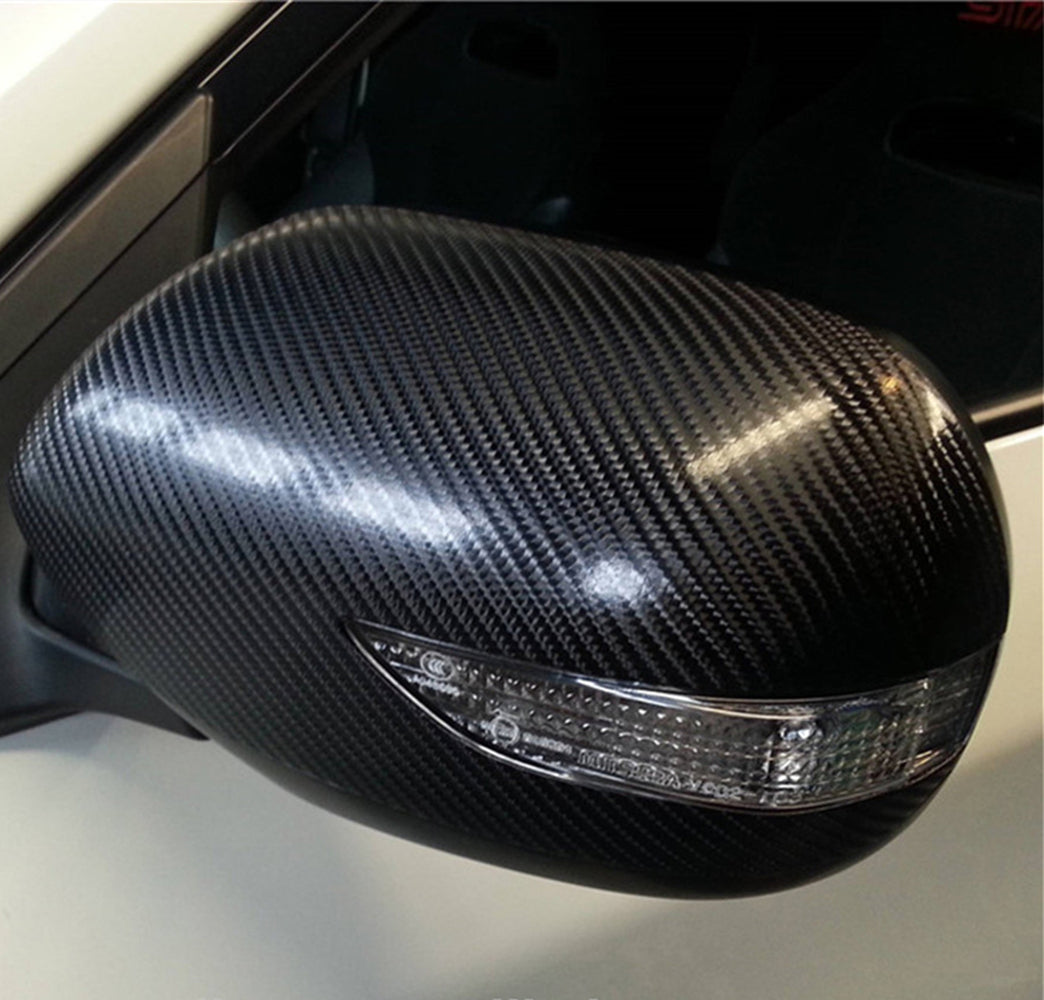 DIYAH 4D Black Carbon Fiber Vinyl Wrap – Air Release Bubble-Free Film Roll