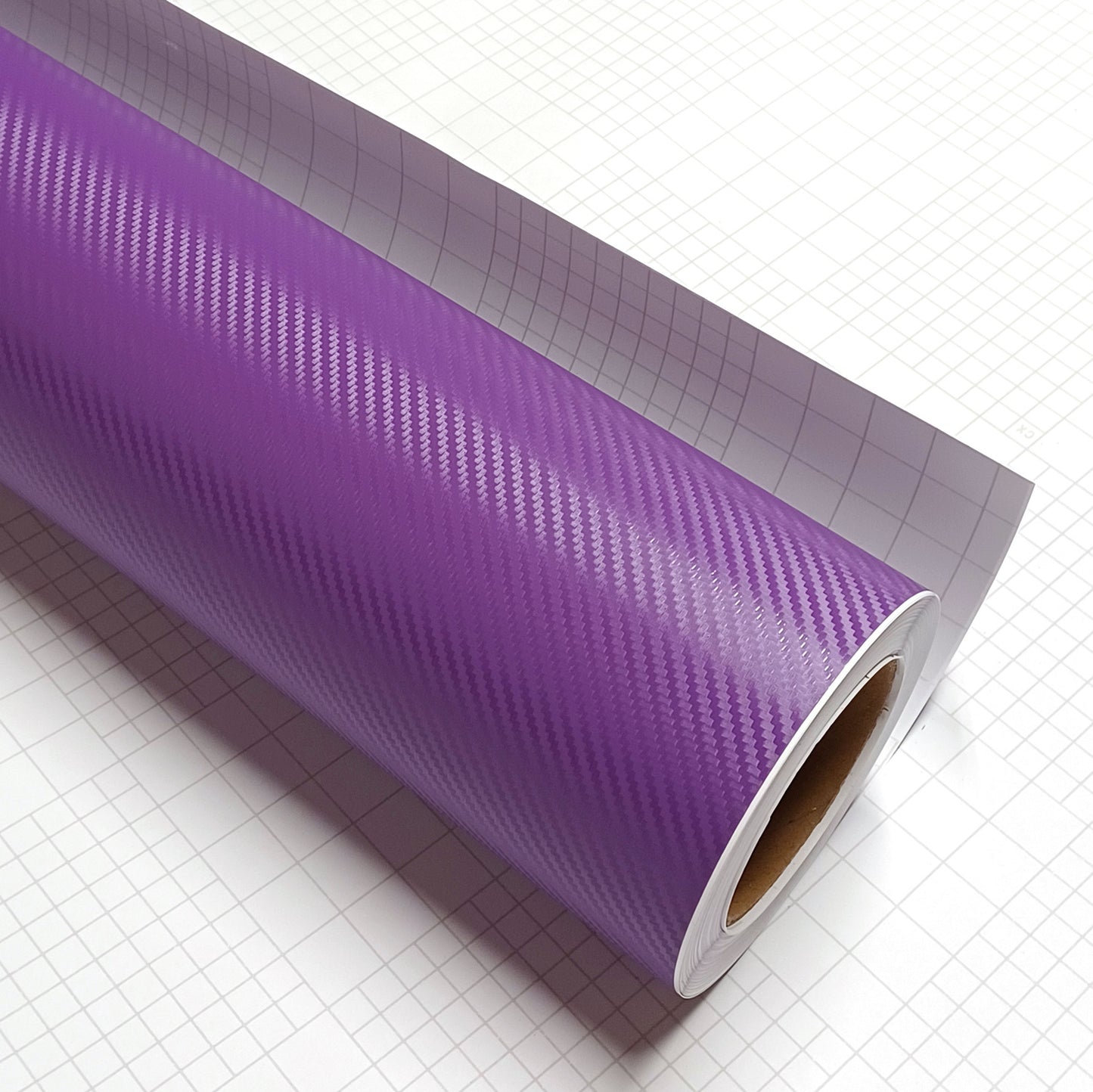 DIYAH 3D Purple Carbon Fiber Vinyl Wrap – Twill Weave Film Roll + Free Hand Tool