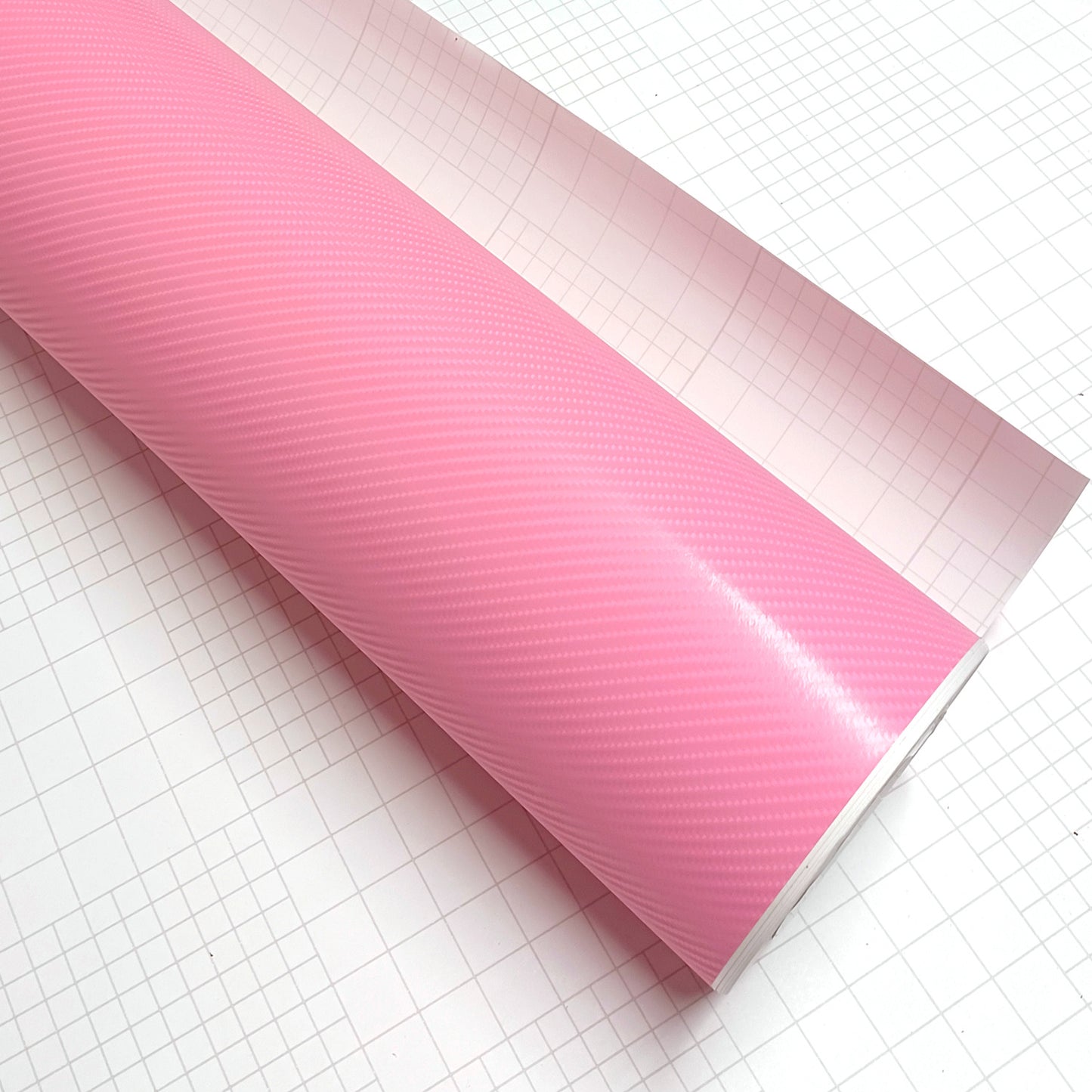 DIYAH 4D Pink Carbon Fiber Vinyl Wrap – Air Release Bubble-Free Film Roll