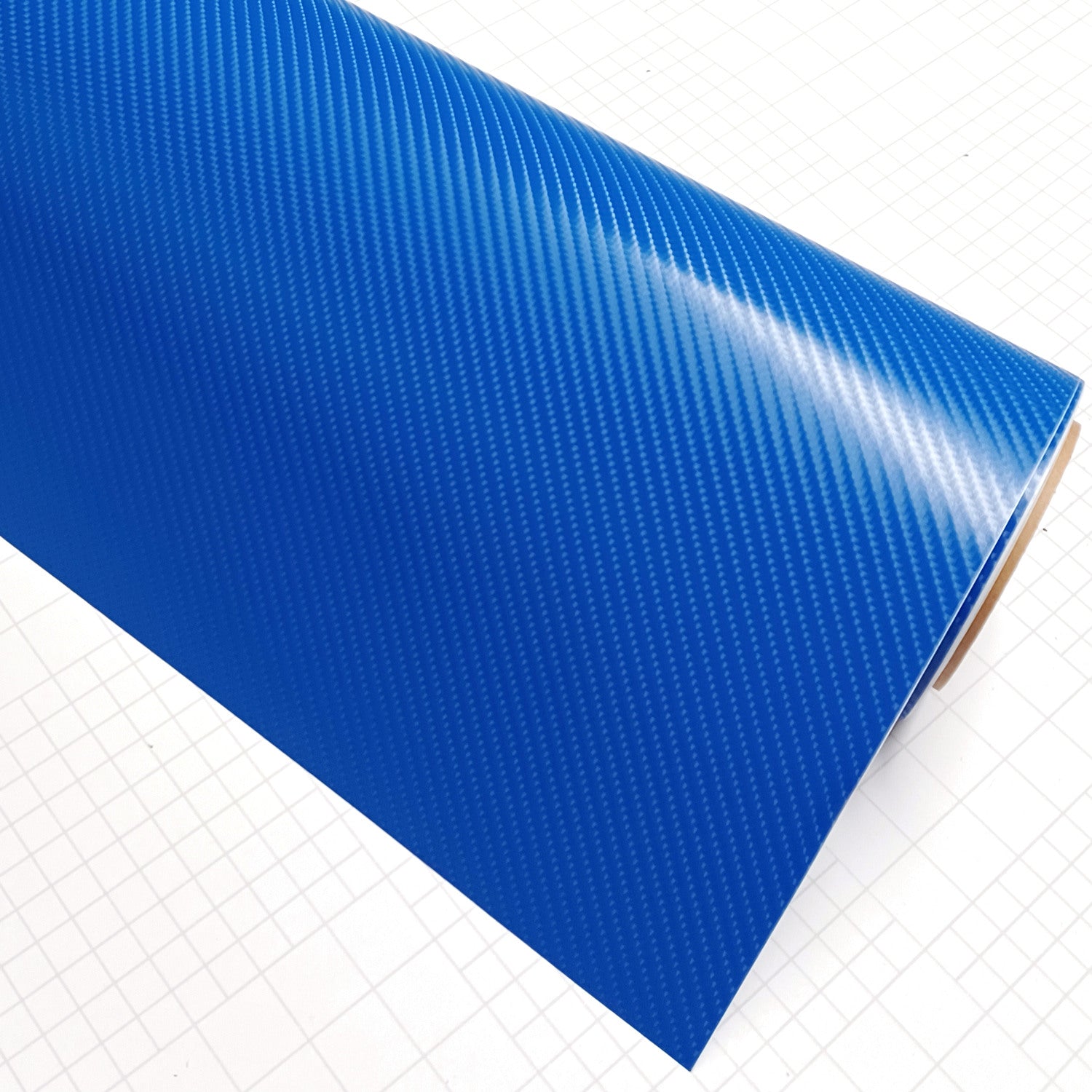 DIYAH 4D Blue Carbon Fiber Vinyl Wrap – Air Release Bubble-Free Film Roll