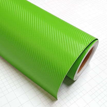 DIYAH 3D Green Carbon Fiber Vinyl Wrap – Twill Weave Film Roll + Free Hand Tool