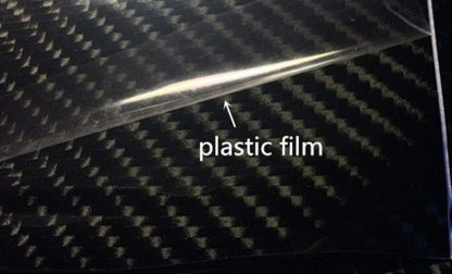 DIYAH 6D High Gloss Black Carbon Fiber Vinyl Wrap Film, Bubble-Free + Tools