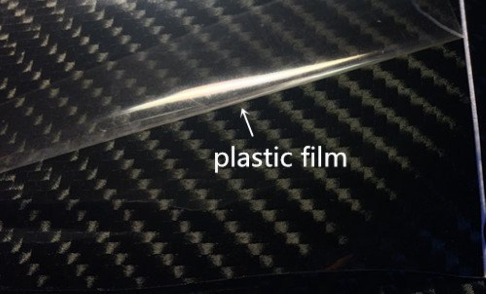 DIYAH 5D High Gloss Black Carbon Fiber Vinyl Wrap Film, Bubble-Free
