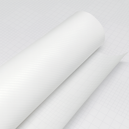 DIYAH 3D White Carbon Fiber Vinyl Wrap – Twill Weave Film Roll for Cars, DIY & Decals