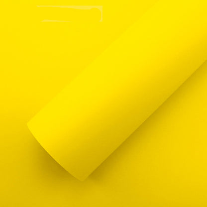 DIYAH Matte Yellow Vinyl Car Wrap - Air Release & Bubble-Free Film