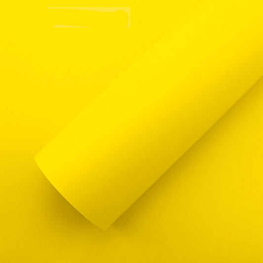 DIYAH Matte Yellow Vinyl Car Wrap - Air Release & Bubble-Free Film