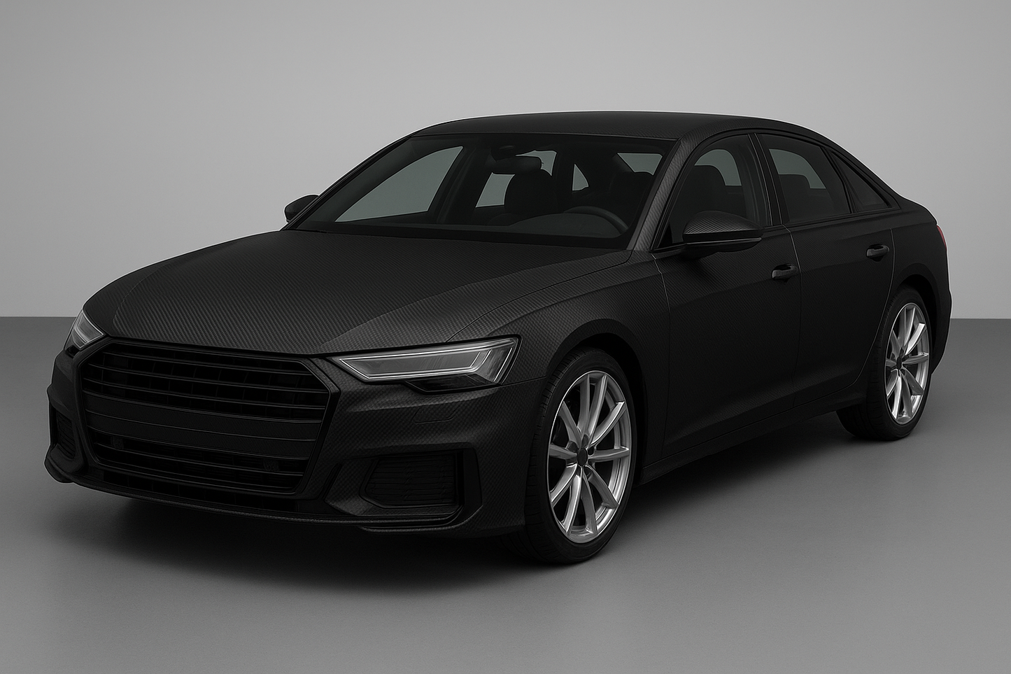 DIYAH 3D Black Carbon Fiber Vinyl Wrap – 5FT Twill Weave Film Roll + Free Hand Tool